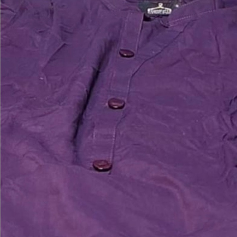 Purple Button-Up Shirt - Picture 2 of 10